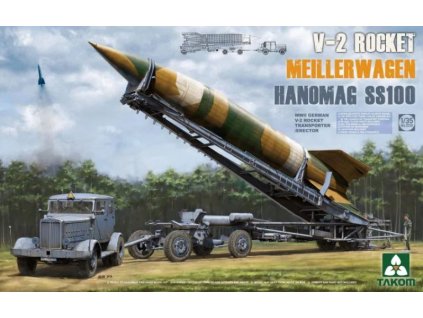 2030 V 2 Rocket Meillerwagen Hanomag SS100 WWII German V 2 Rocket Transporter Erector