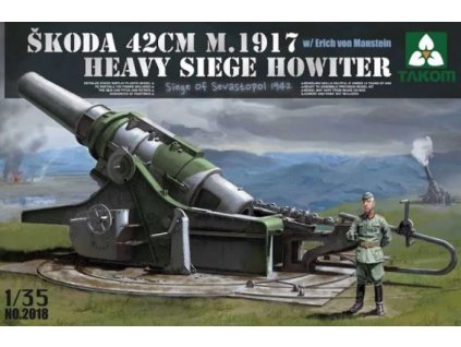 2018 Skoda 42cm M.1917 Heavy Siege Howitzer Siege Of Sevastopol 1942 (with Erich von Manstein)
