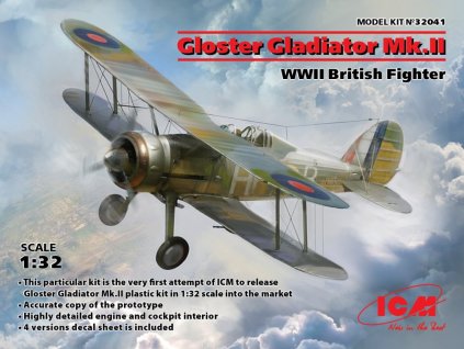 32041 1 32 Gloster Gladiator Mk.II British WWII Fighter