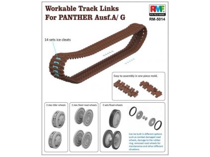 RM 5014 Workable Track Links for Panther Ausf. A G