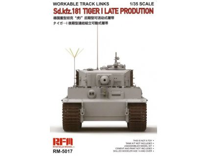 RM 5017 Sd.Kfz. 181 Tiger I Late Production Workable Track Links