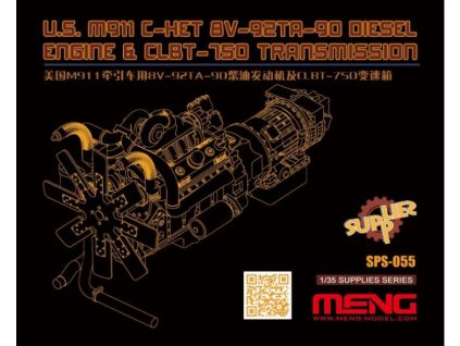 SPS 055 U.S. M911 C HET 8V 92TA 90 Diesel Engine & CLBT 750 Transmission
