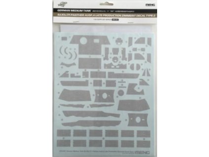 SPS 051 Sd.Kfz.171 Panther Ausf. A Late Production Zimmerit Decal Type 2