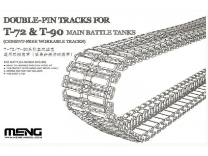 SPS 030 Double Pin Tracks For T 72 & T 90 Main Battle Tanks (Cement Free Workable Tracks)