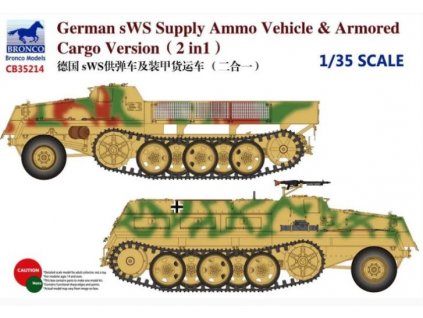 CB35214 German sWS Supply Ammo Vehicle & Armored Cargo Version (2 in 1)