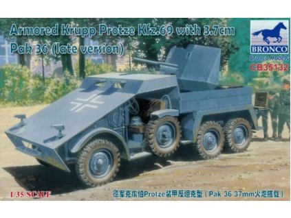 CB35132 Armored Krupp Protze KFZ.69 with 3.7cm Pak 36 (late version)