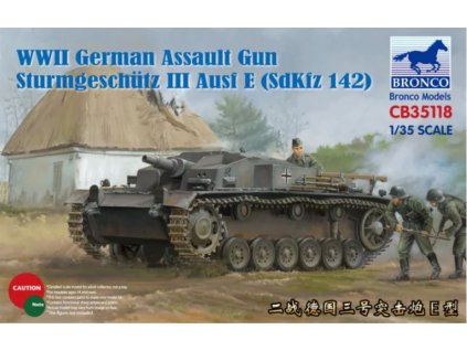 CB35118 WWII German Assault Gun Sturmgeschütz III Ausf E (SdKfz 142)