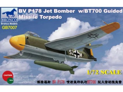 GB7007 Blohm & Voss BV P178 Jet Bomber with BT700 Guided Missile Torpedo