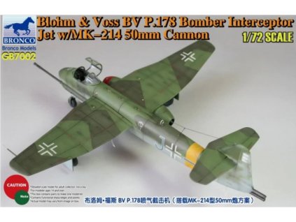 GB7002 Blohm & Voss BV P.178 Bomber Interceptor Jet with MK 214 50mm Cannon