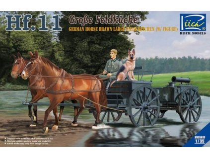RV35013 Hf.11 Große Feldküche German Horse Drawn Hf.11 Large Field Kitchen with Figure