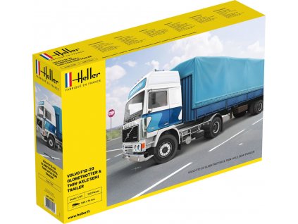 81703 Volvo F12 20 Globe Trotter & Twin Axle Semi Trailer