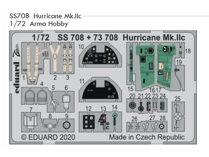 SS708 Hurricane Mk.IIc 1 72 Arma Hobby