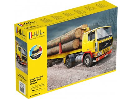 1/32 Volvo F12-20 & Timber Semi Trailer