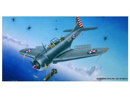 02242 U.S.NAVY SBD 3 4 A 24A Dauntless