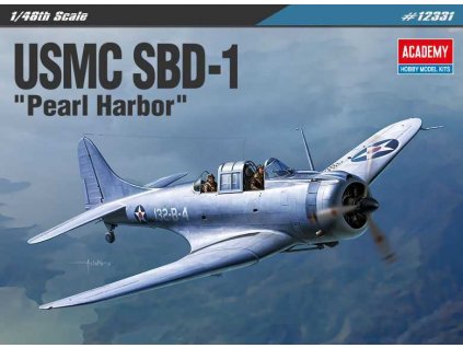 Model Kit letadlo 12331 - USMC SBD-1 "Pearl Harbor" (1:48)