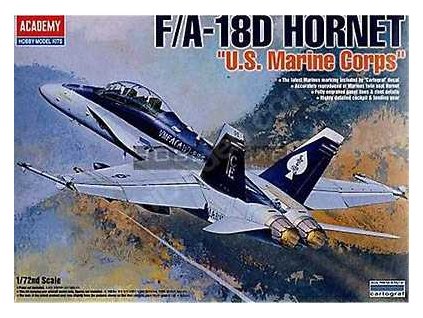 Model Kit letadlo 12422 - F/A 18D HORNET "US MARINES" (1:72)