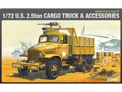 Model Kit military 13402 - US CARGOTRUCK & ACCESSORY (1:72)