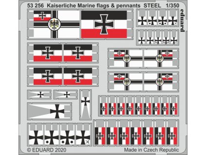 1/350 Kaiserlische Marine flags & pennants STEEL