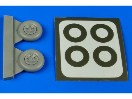 AIR4637 1 48 spitfire mk.v wheels paint masks five spokes