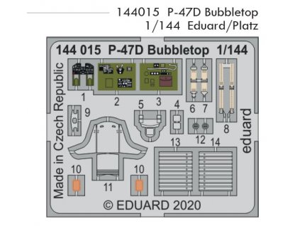 144015 P 47D Bubbletop 1 144 Eduard Platz