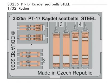 33255 PT 17 Kaydet seatbelts STEEL 1 32 Roden