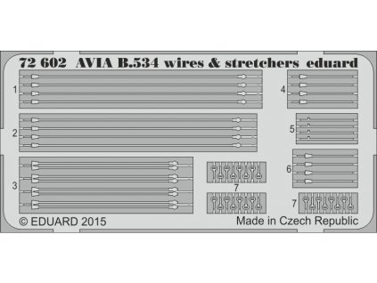 1/72 Avia B.534 wires & stretchers (EDUARD)