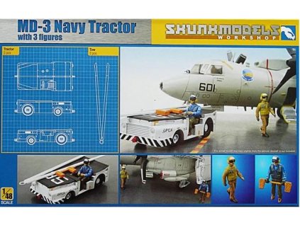 48003 MD 3 Navy Tractor with 3 figures