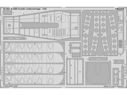 1/32 A-26B Invader undercarriage (HOBBY BOSS)