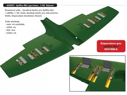 648581 Spitfire Mk.I gun bays 1 48 Eduard