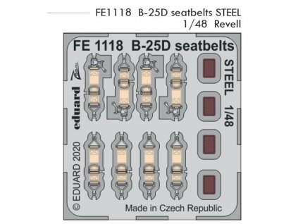 1 48 FE1118 B 25D seatbelts STEEL Revell