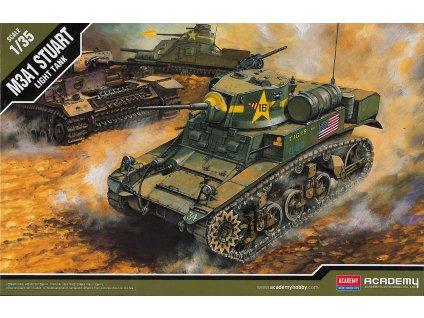 Model Kit tank 13269 - US M3A1 STUART LIGHT TANK (1:35)