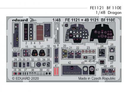 FE1121 Bf 110E 1 48 Dragon