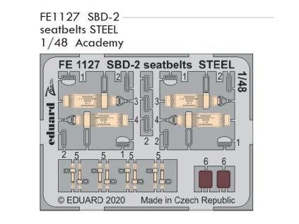 FE1127 SBD 2 seatbelts STEEL 1 48 Academy
