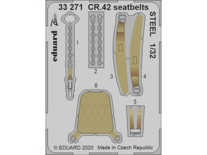 1/32 CR.42 seatbelts STEEL (ICM)