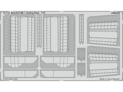 1/72 Beaufort Mk.I landing flaps (AIRFIX)