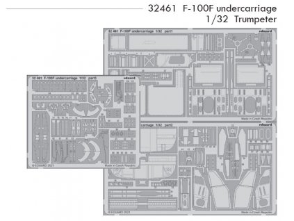 32461 F 100F undercarriage 1 32 Trumpeter