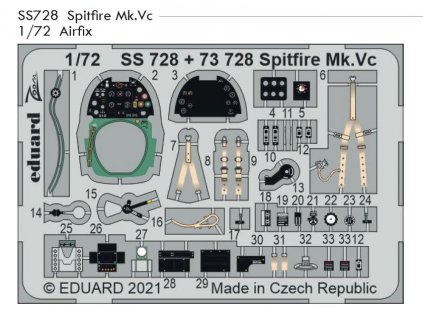 SS728 Spitfire Mk.Vc 1 72 Airfix
