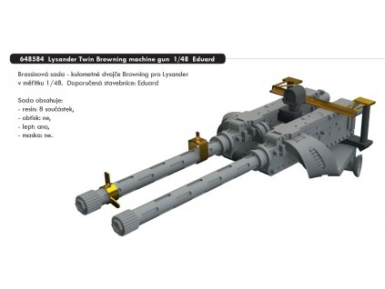 648584 Lysander Twin Browning machine gun 1 48 Eduard