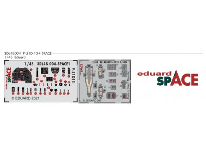3DL48004 P 51D 15+ SPACE 1 48 Eduard