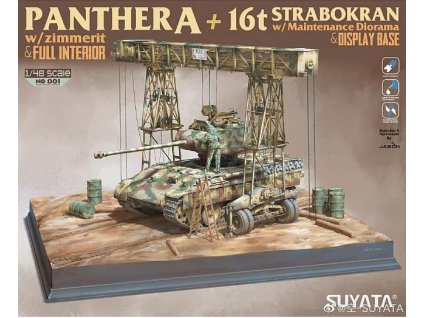 NO 001 Panther A + 16T Strabokran with maintenance diorama + display base