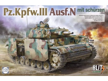 TAK8005 Pz.Kpfw.III Ausf.N mit schürzen