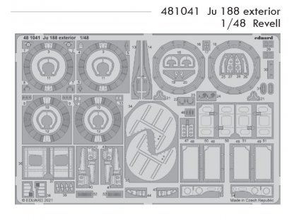 481041 Ju 188 exterior 1 48 Revell