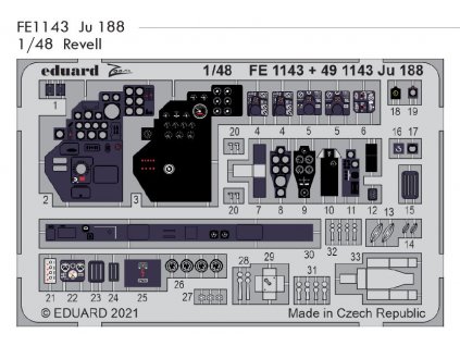 FE1143 Ju 188 1 48 Revell
