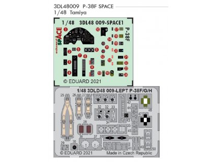 3DL48009 P 38F SPACE 1 48 Tamiya