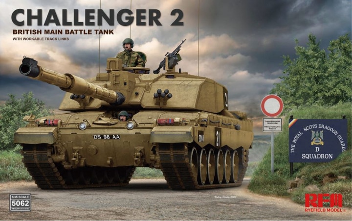 1/35 British main battle tank Challenger 2 w/workable track