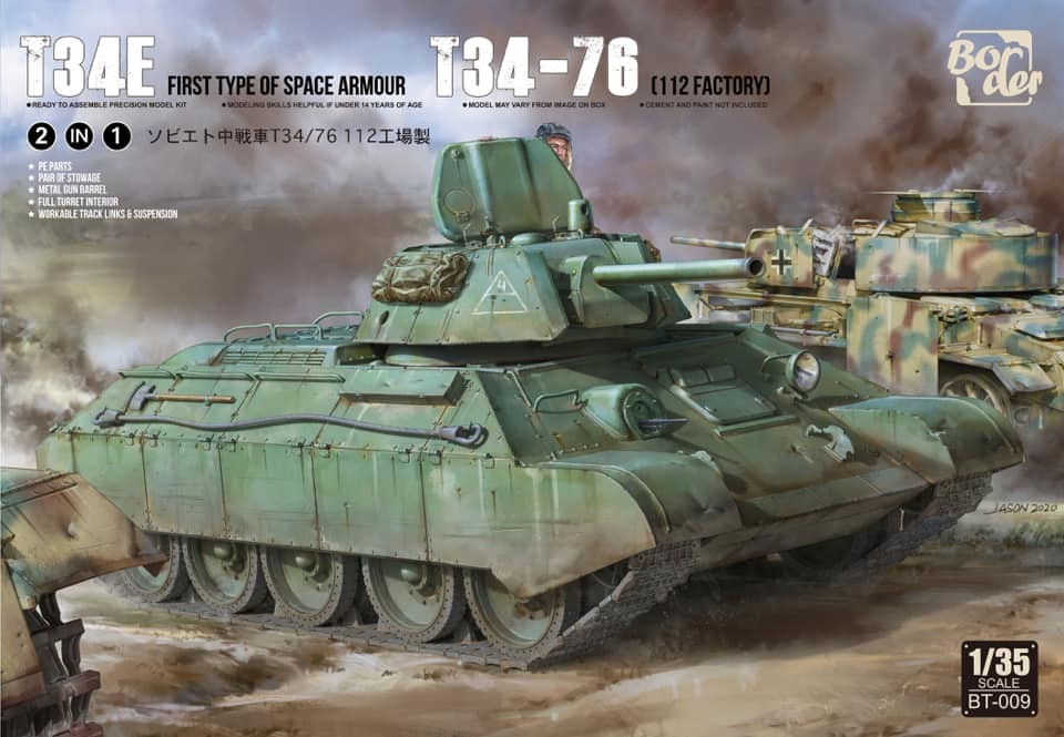Fotografie 1/35 T-34E (mit Zusatzpanzerung) / T-34-76 2in1 (Battle of Kursk)