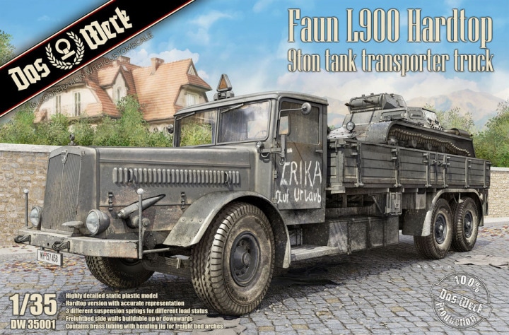 1/35 Faun L900 Hardtop 9ton Tank Transporter Truck