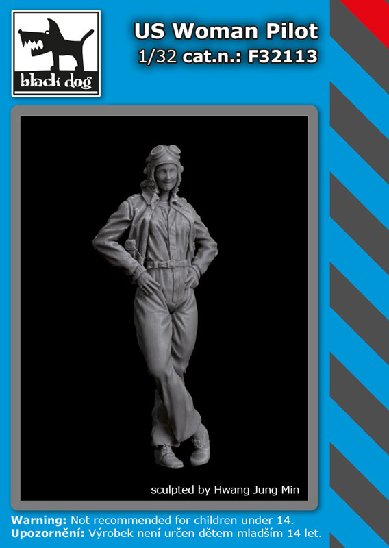 1/32 US woman pilot (1 fig.)