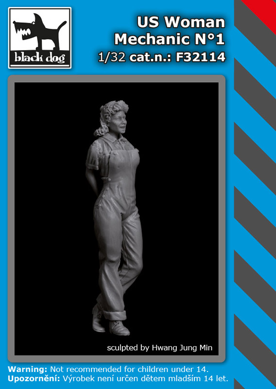 1/32 US woman mechanic No.1 (1 fig.)