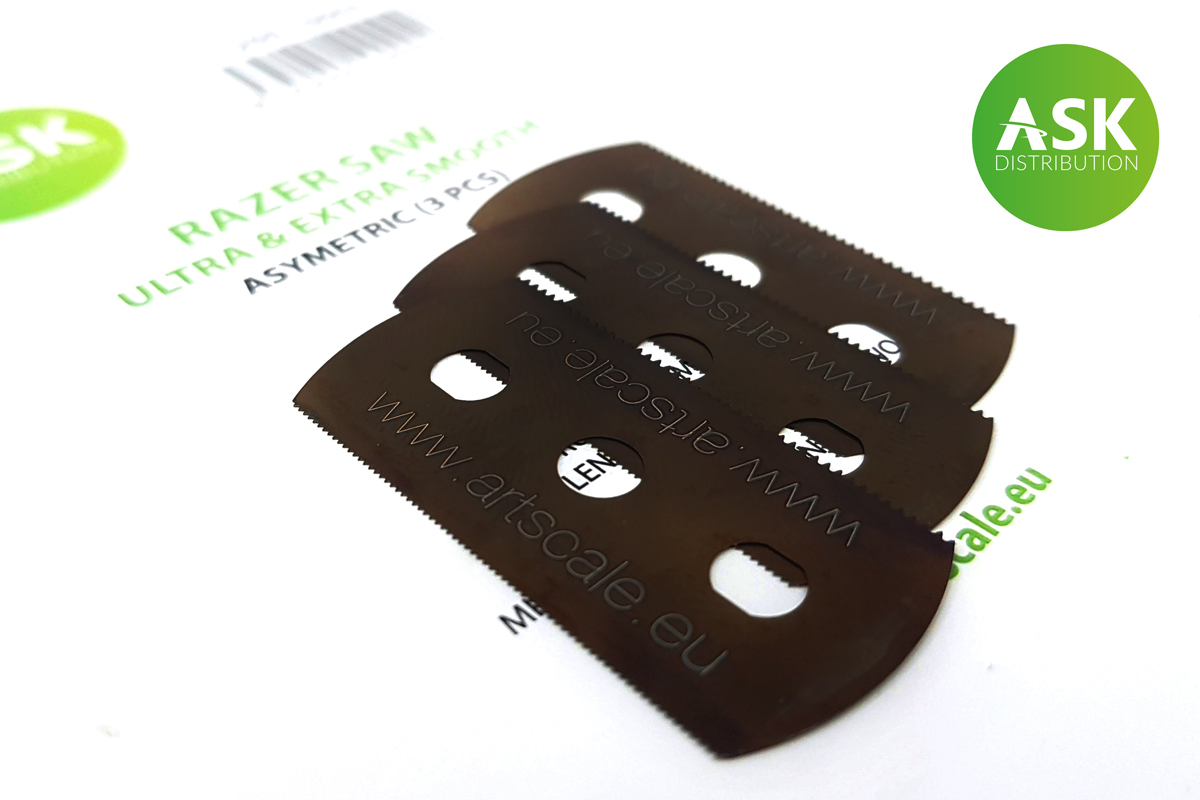 Fotografie Žiletková pilka: ultra a extra jemná - asymetrická (3 ks) 70/43 zubů